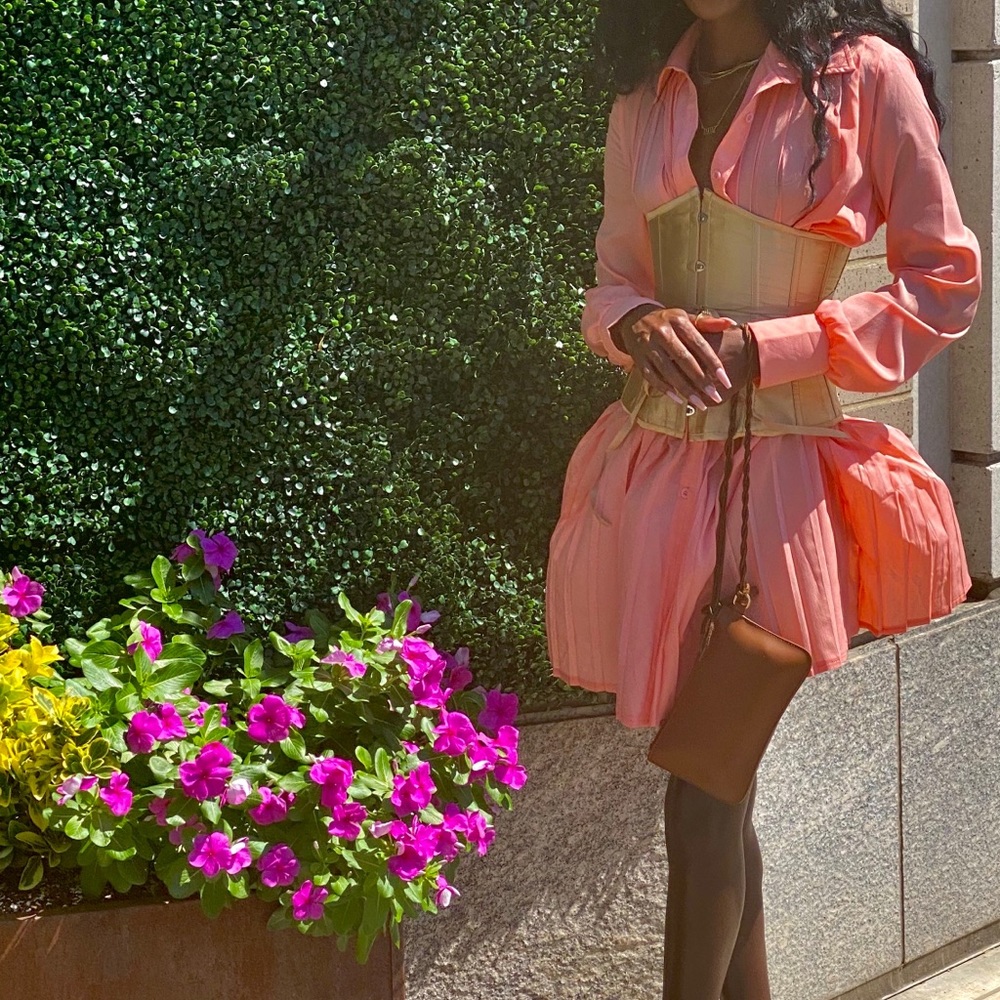 PLT Oversized Pleated Dress